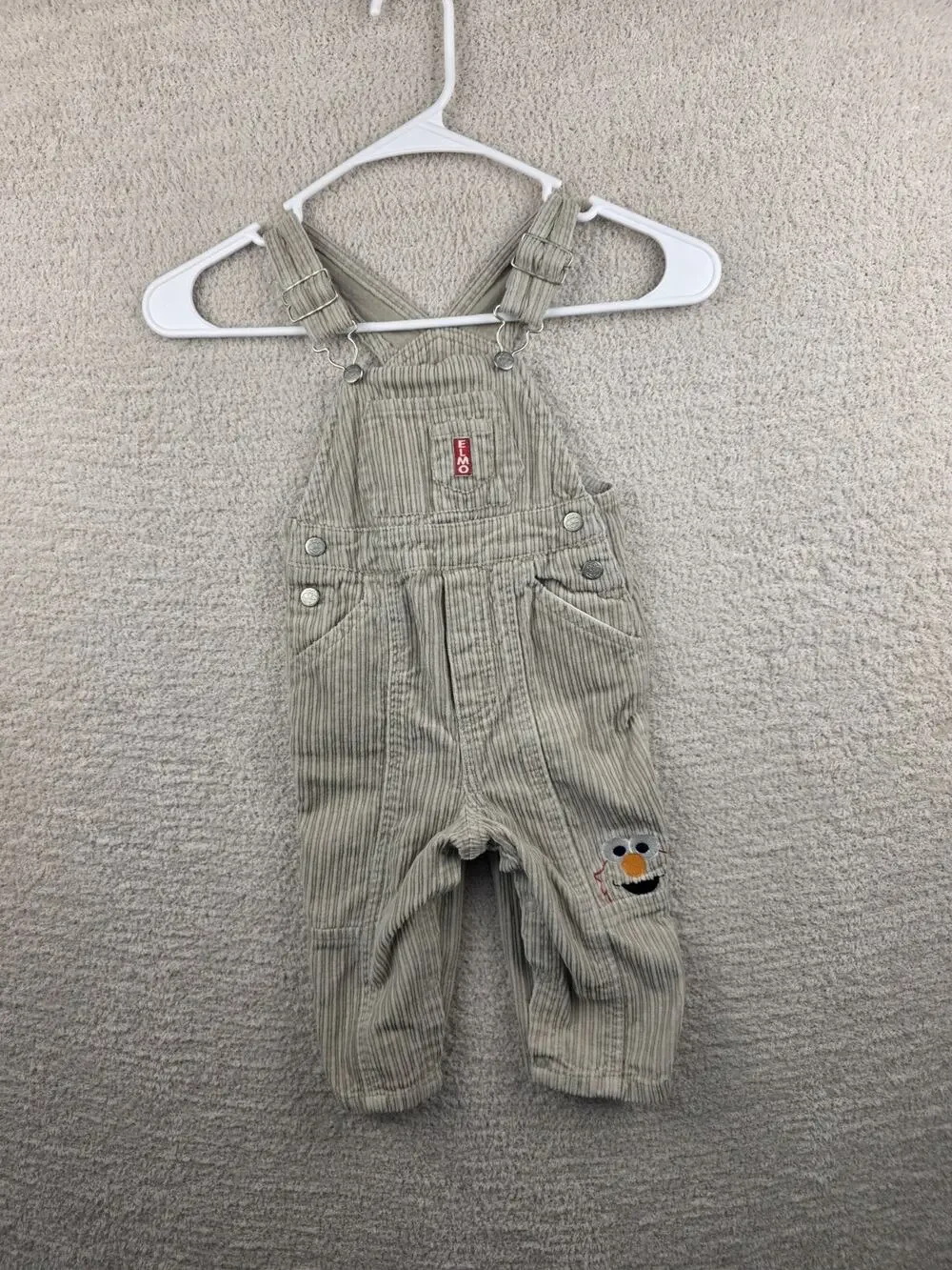 Vintage Sesame Street Elmo Corduroy Overalls- 18 Months